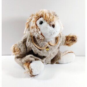 MTY International BUNNY RABBIT w/Sweater  Plush Fluffy Long Hair 15" 2013 Easter